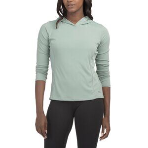 EDDIE BAUER Green Sunscape Hooded Sweatshirt